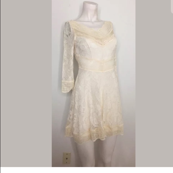 Free People Ivory Lace Dress - Picture 4 of 8